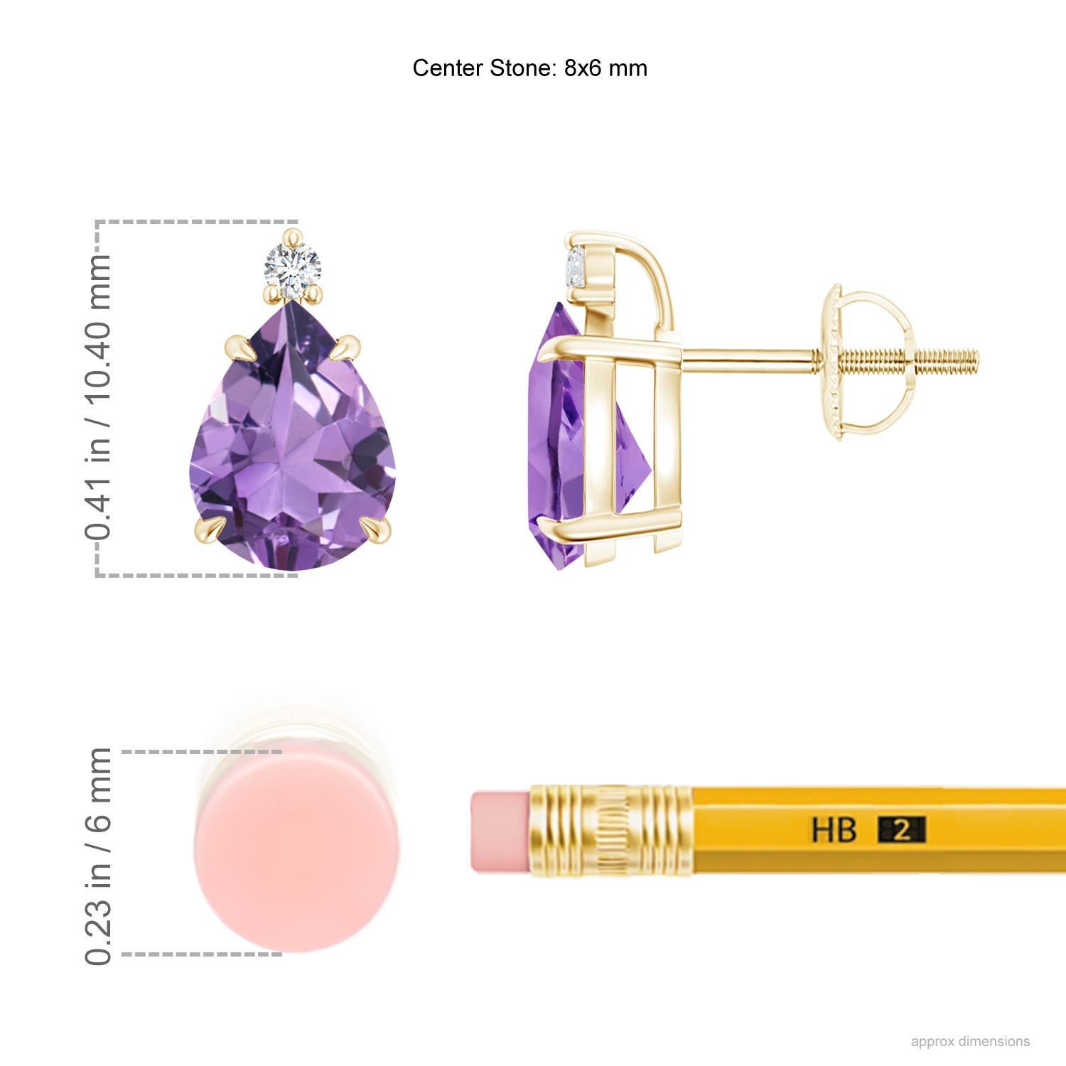 A - Amethyst / 2.04 CT / 14 KT Yellow Gold