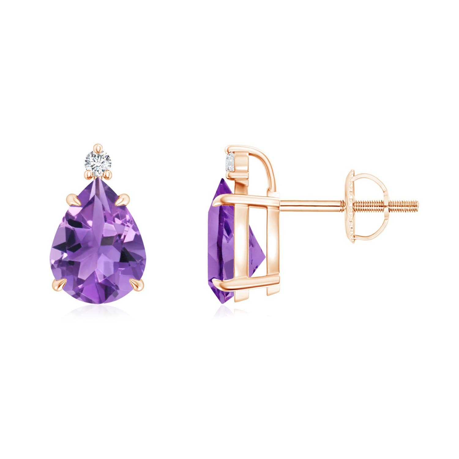 AA - Amethyst / 2.04 CT / 14 KT Rose Gold