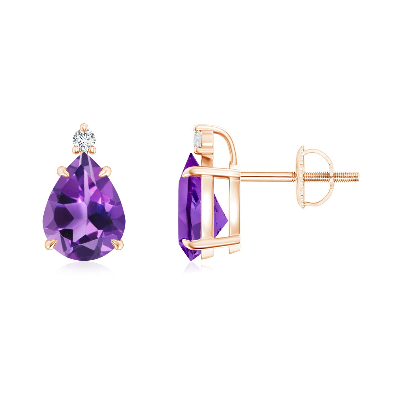 AAA - Amethyst / 2.04 CT / 14 KT Rose Gold