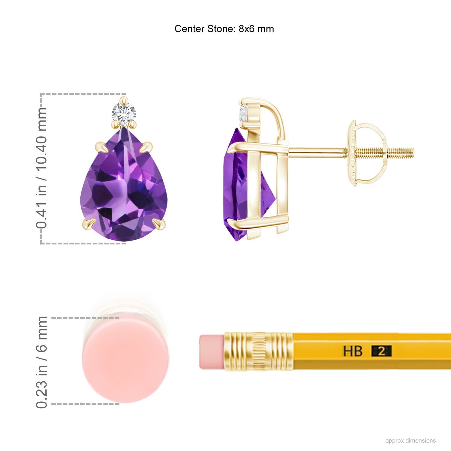 AAA - Amethyst / 2.04 CT / 14 KT Yellow Gold