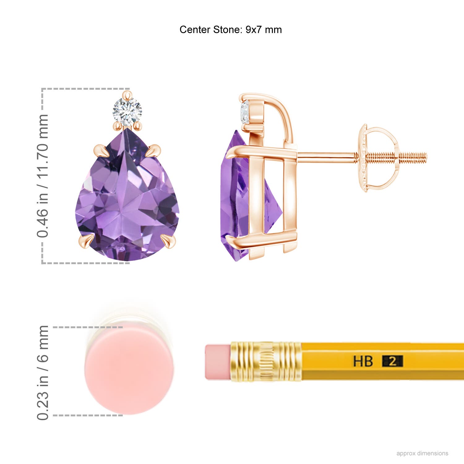 A - Amethyst / 3.07 CT / 14 KT Rose Gold