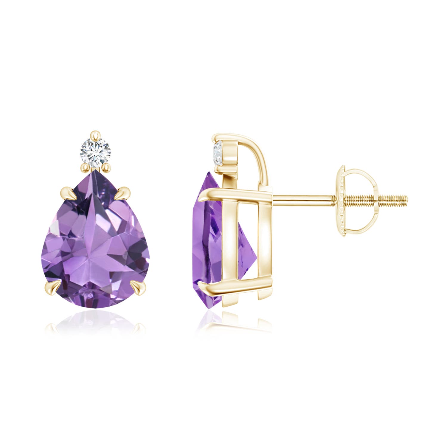 A - Amethyst / 3.07 CT / 14 KT Yellow Gold