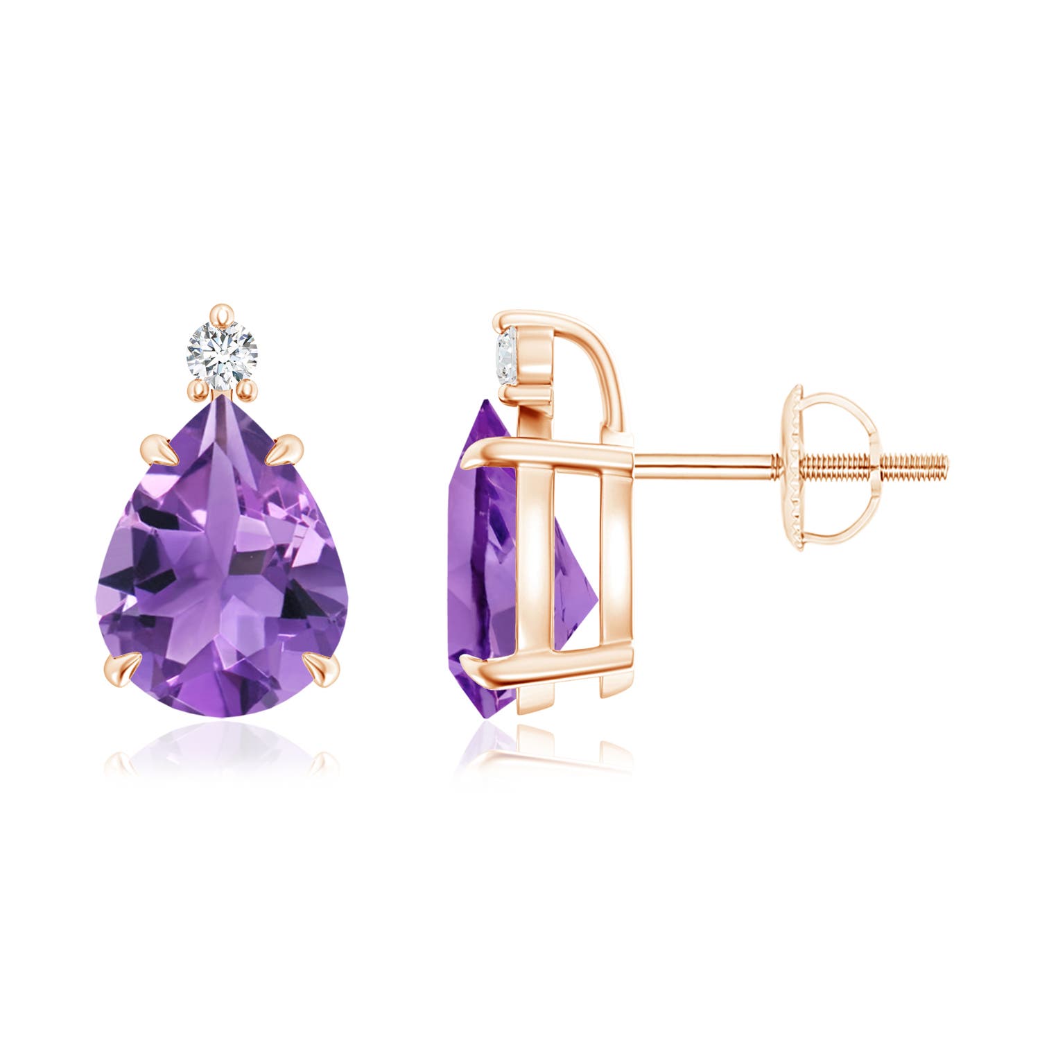 AA - Amethyst / 3.07 CT / 14 KT Rose Gold