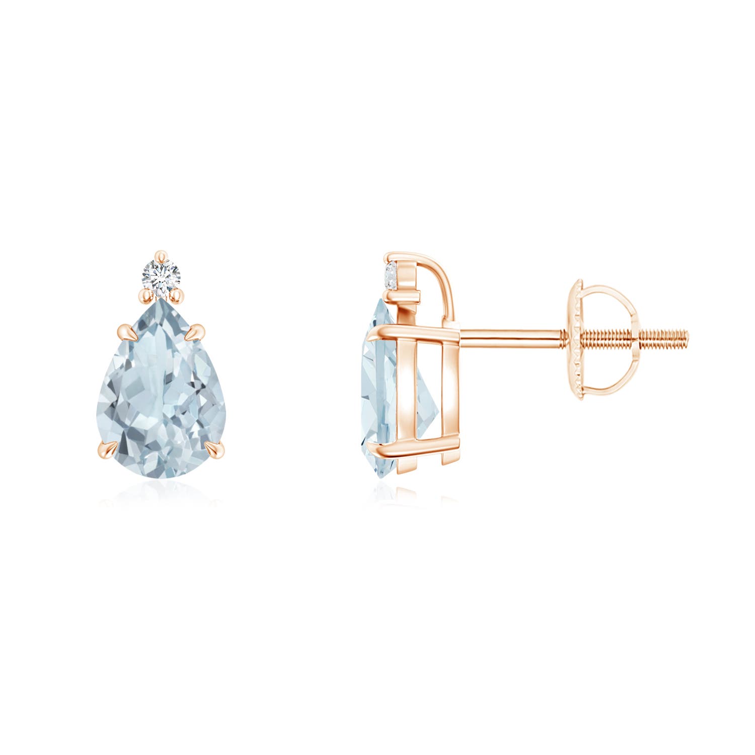 A - Aquamarine / 1.13 CT / 14 KT Rose Gold