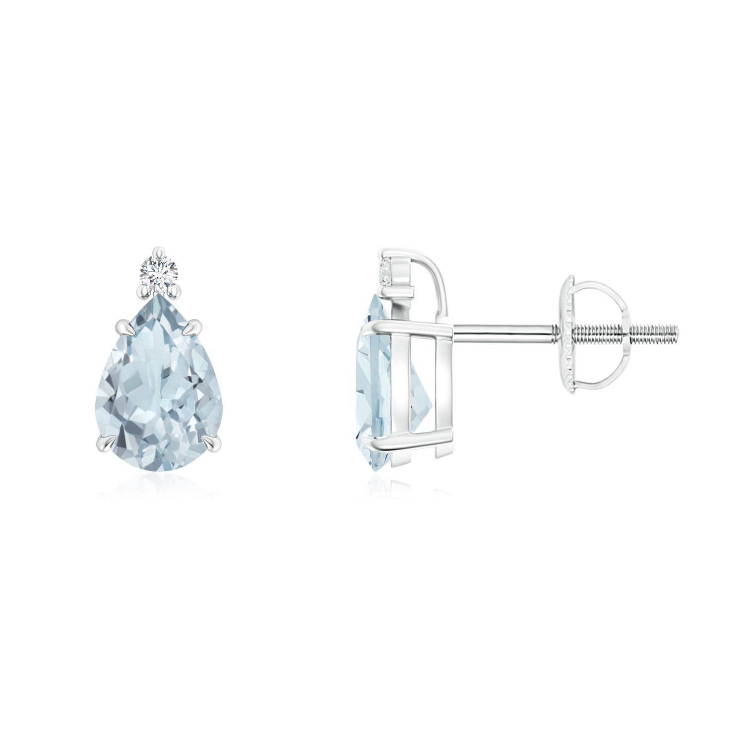 A - Aquamarine / 1.13 CT / 14 KT White Gold