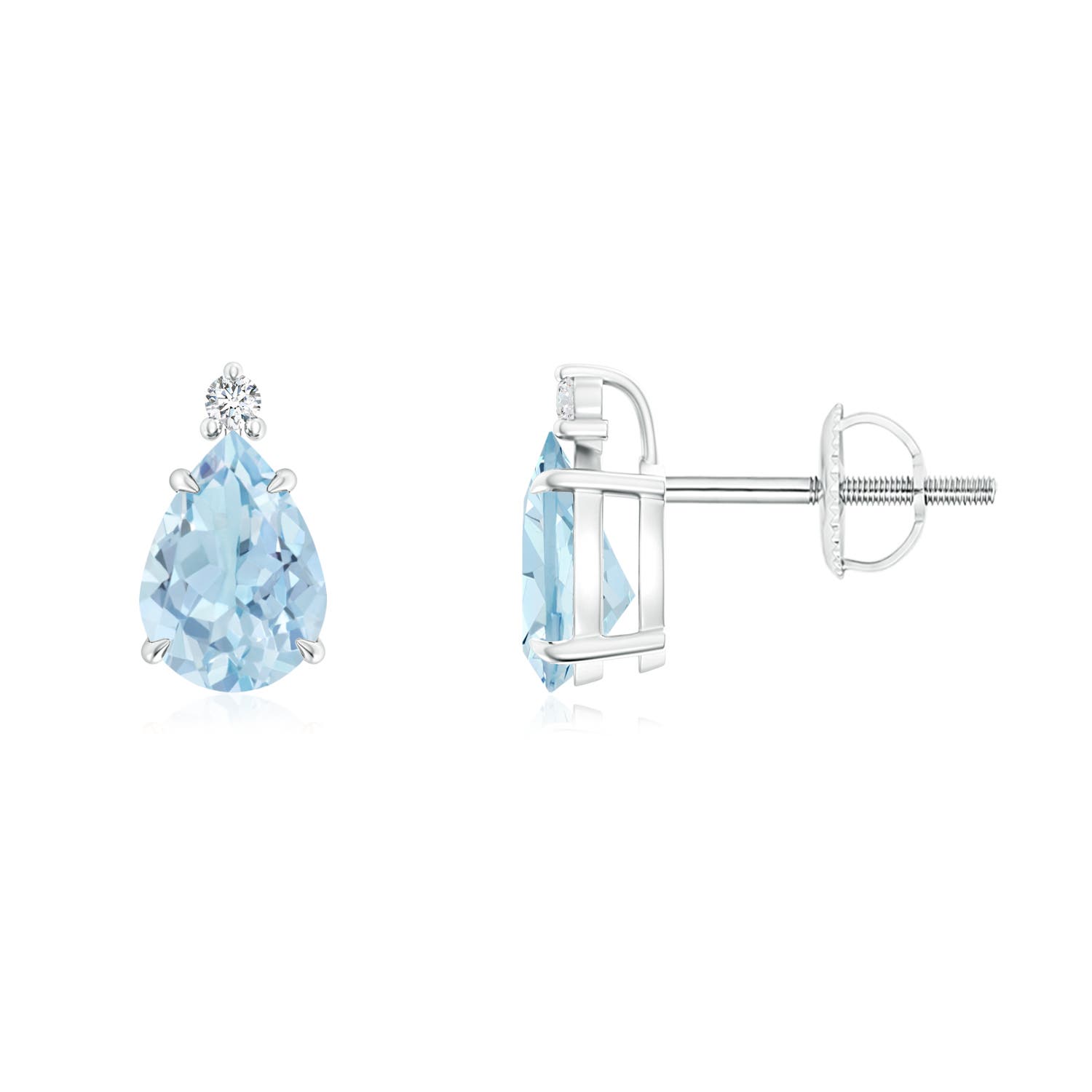 AA - Aquamarine / 1.13 CT / 14 KT White Gold