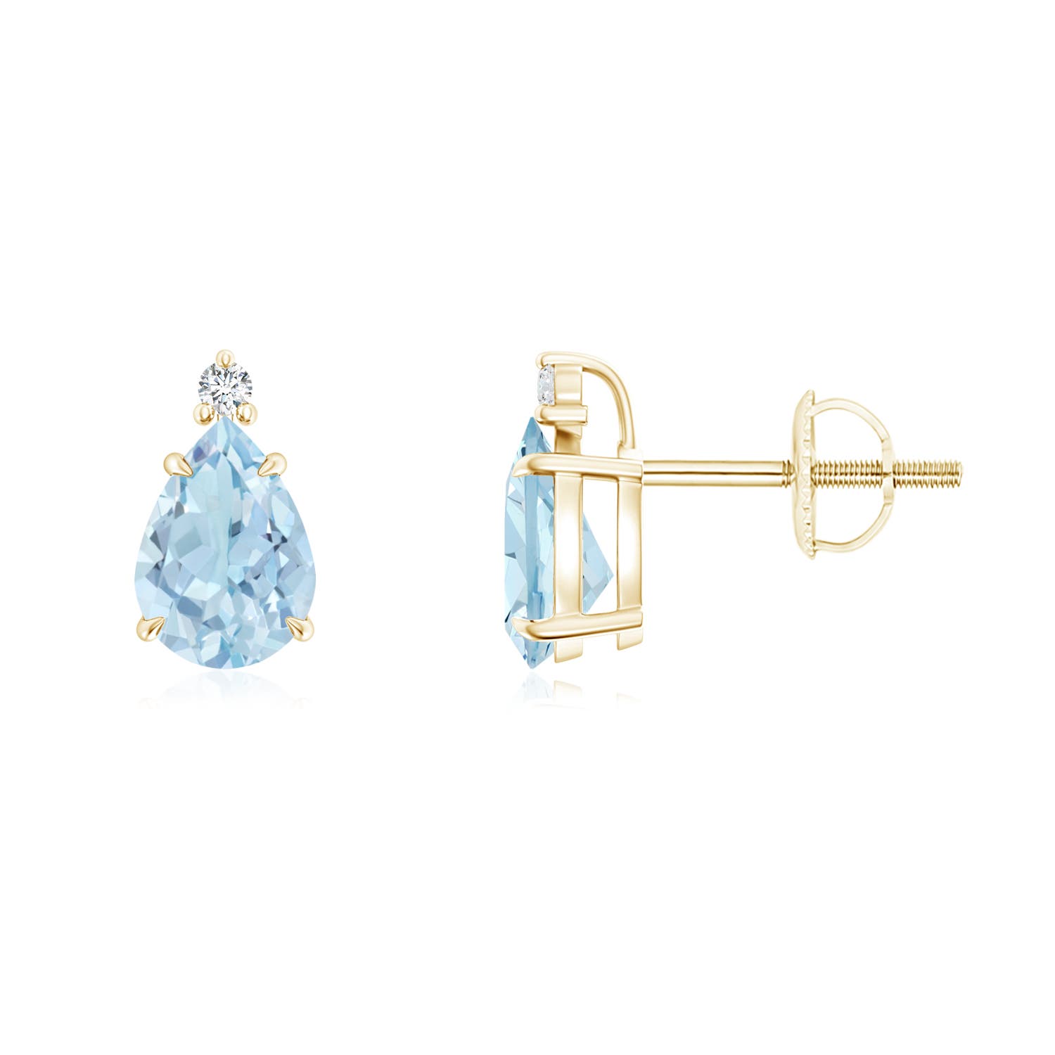 AA - Aquamarine / 1.13 CT / 14 KT Yellow Gold