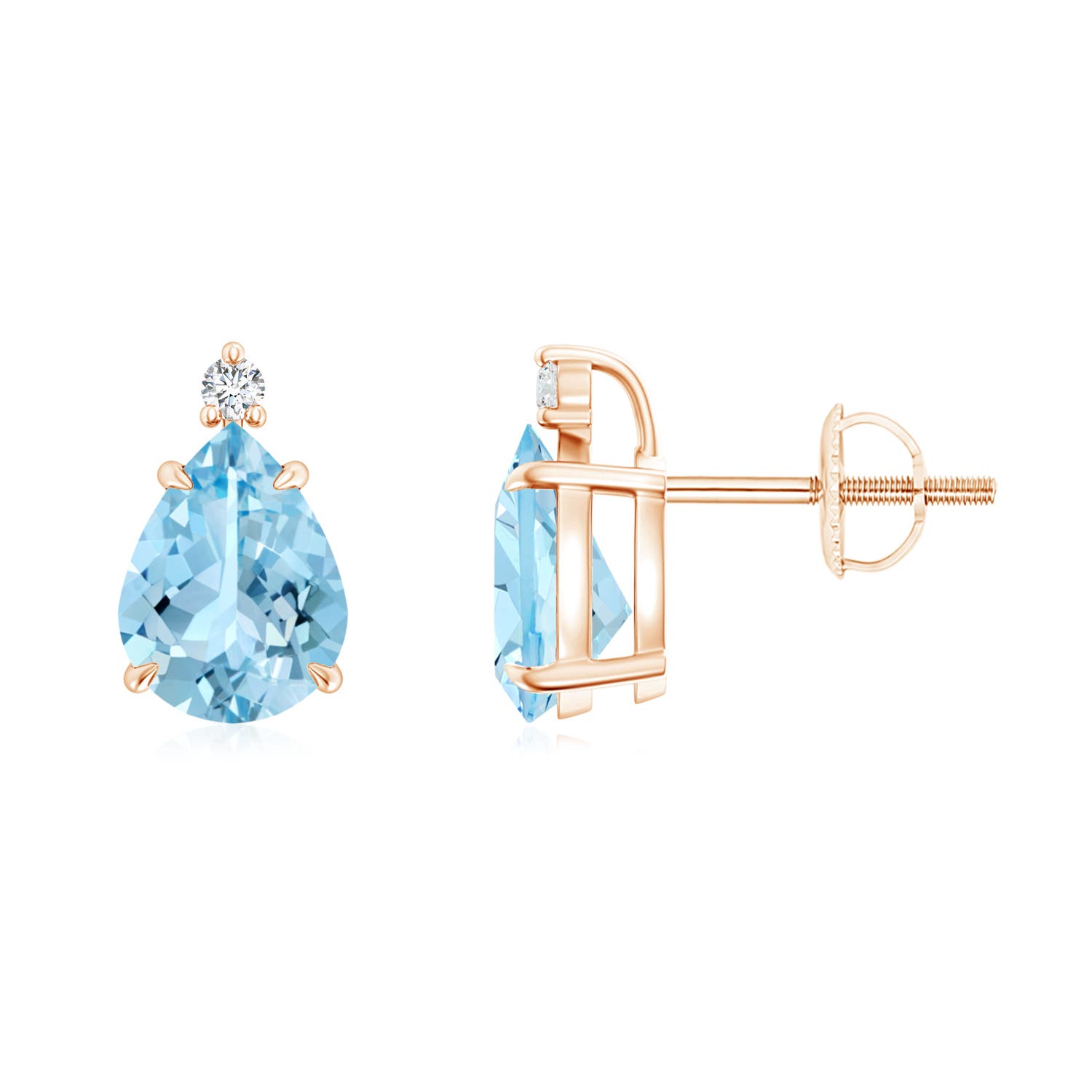 AAAA - Aquamarine / 1.74 CT / 14 KT Rose Gold