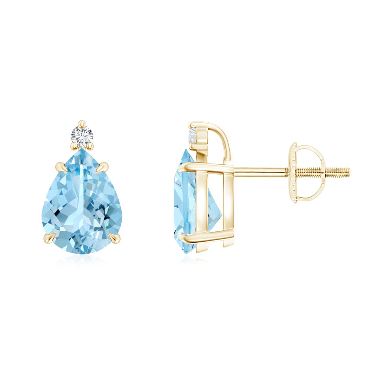 AAAA - Aquamarine / 1.74 CT / 14 KT Yellow Gold