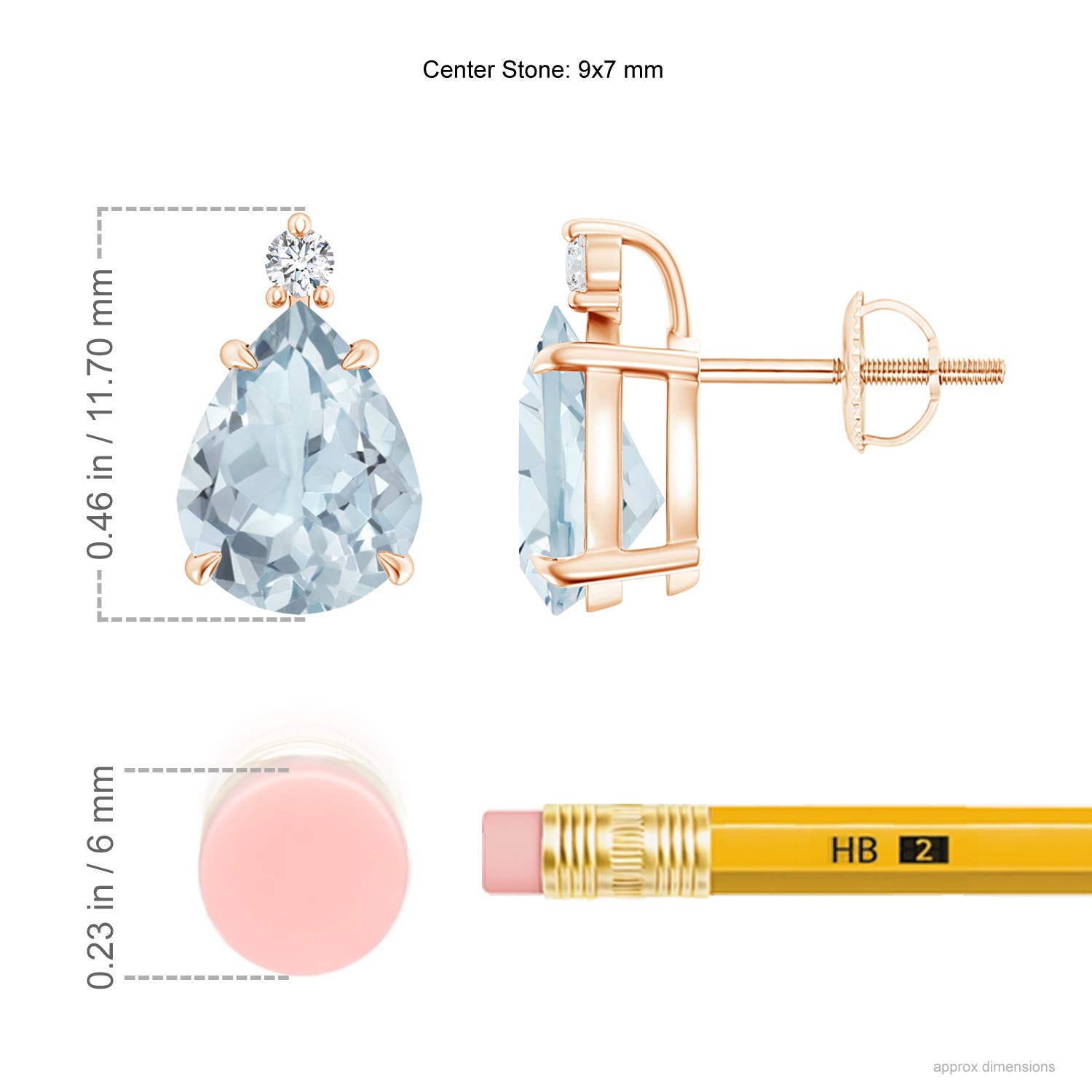 A - Aquamarine / 2.57 CT / 14 KT Rose Gold