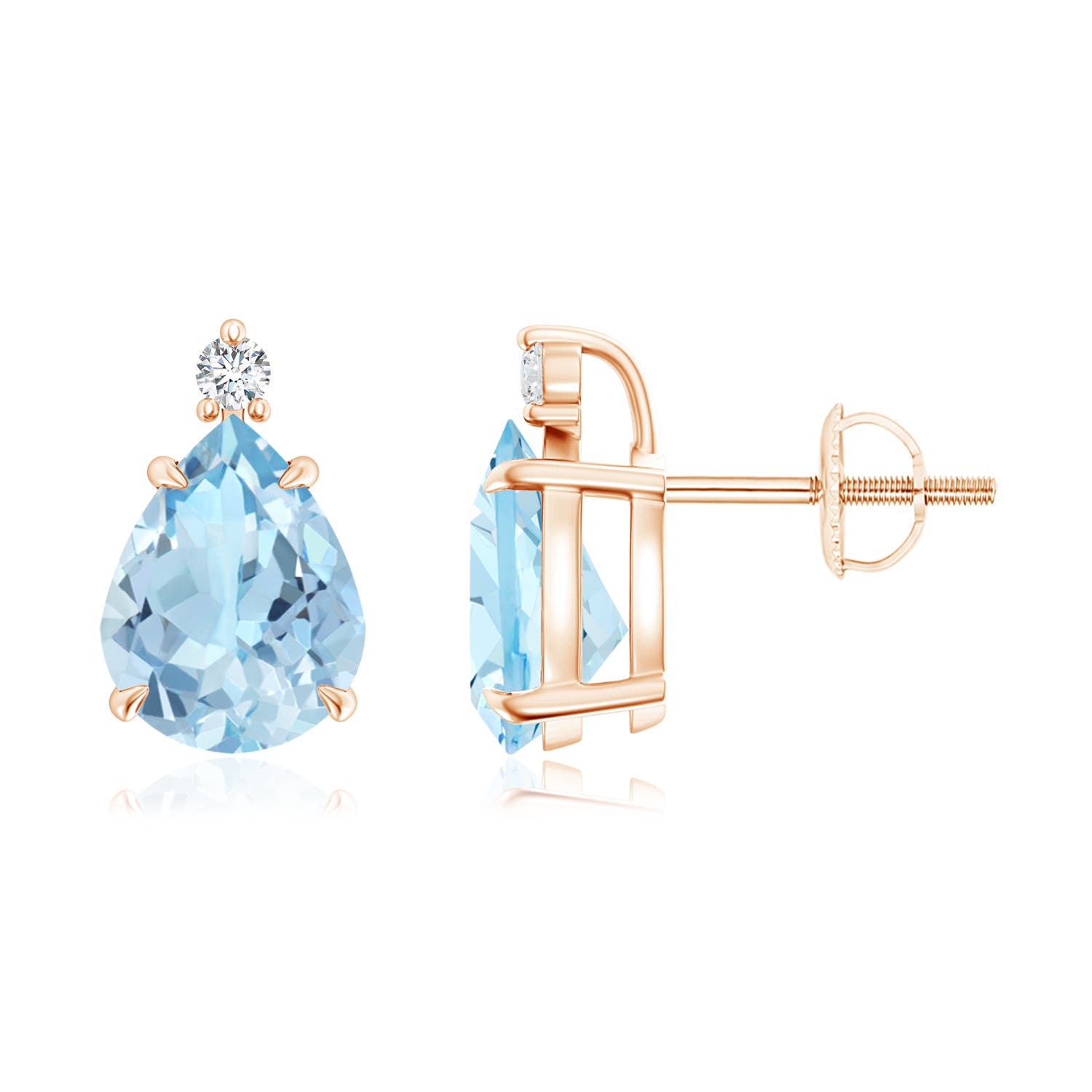 AAA - Aquamarine / 2.57 CT / 14 KT Rose Gold