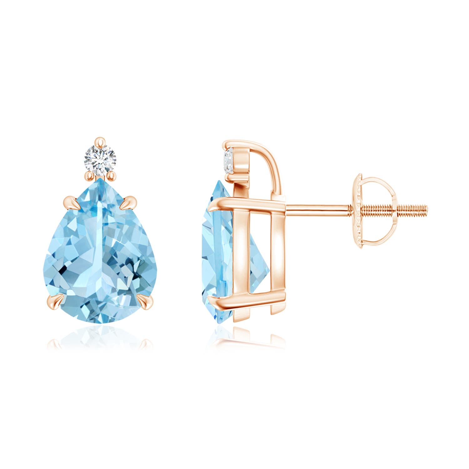 AAAA - Aquamarine / 2.57 CT / 14 KT Rose Gold