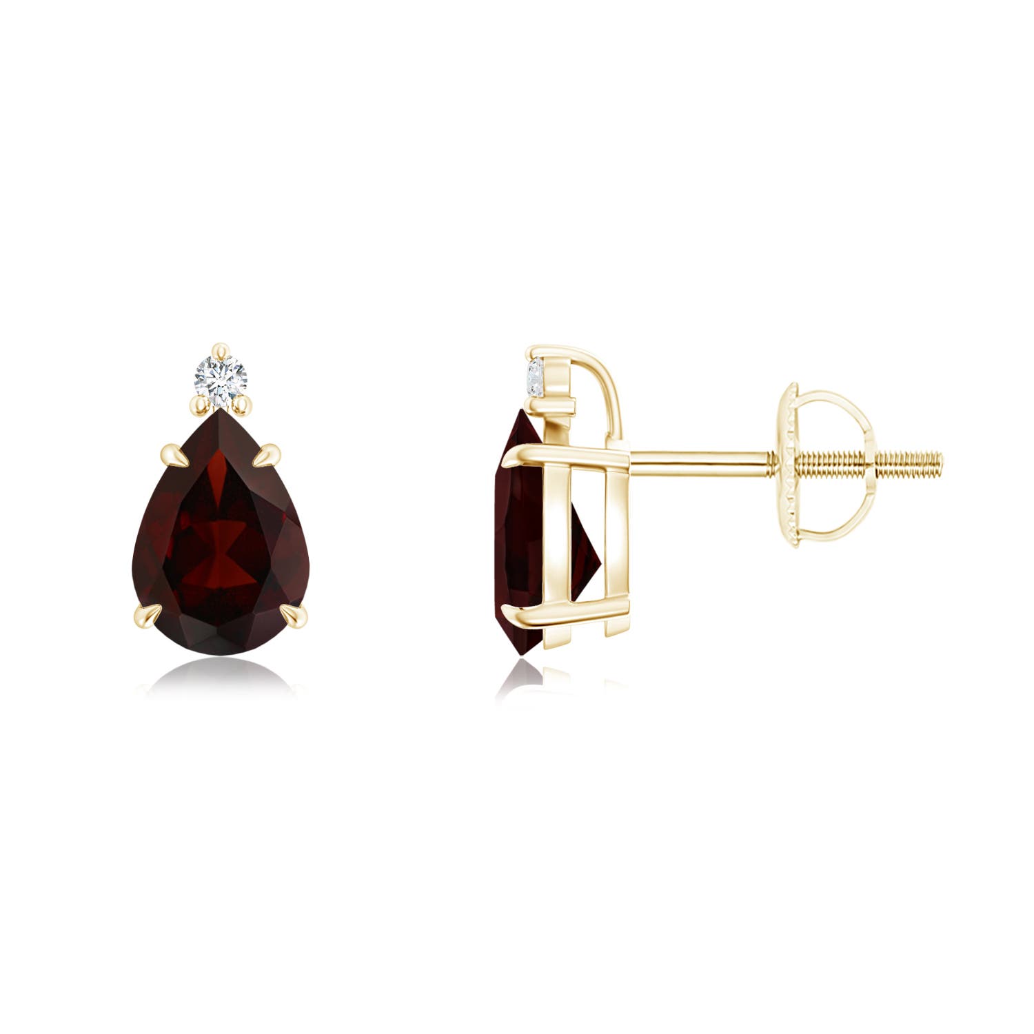 A - Garnet / 1.73 CT / 14 KT Yellow Gold