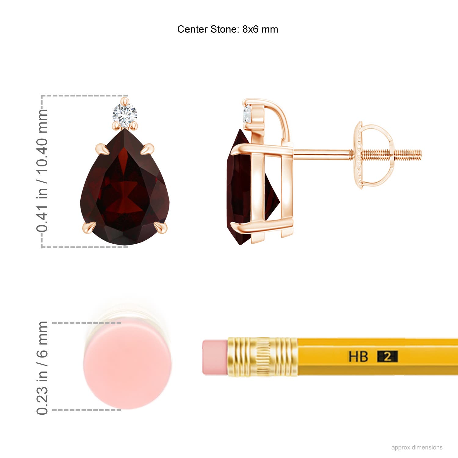 A - Garnet / 2.64 CT / 14 KT Rose Gold