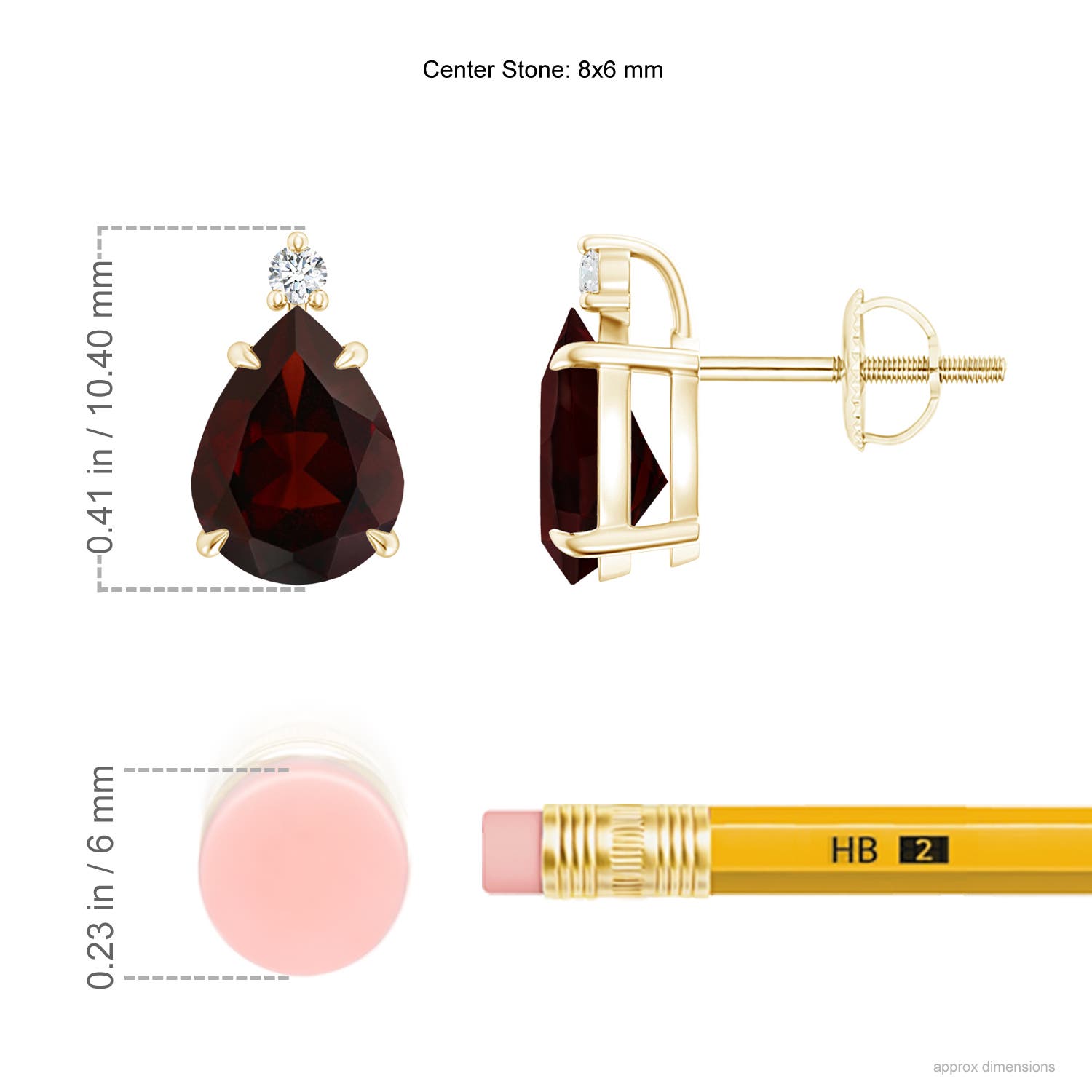 A - Garnet / 2.64 CT / 14 KT Yellow Gold