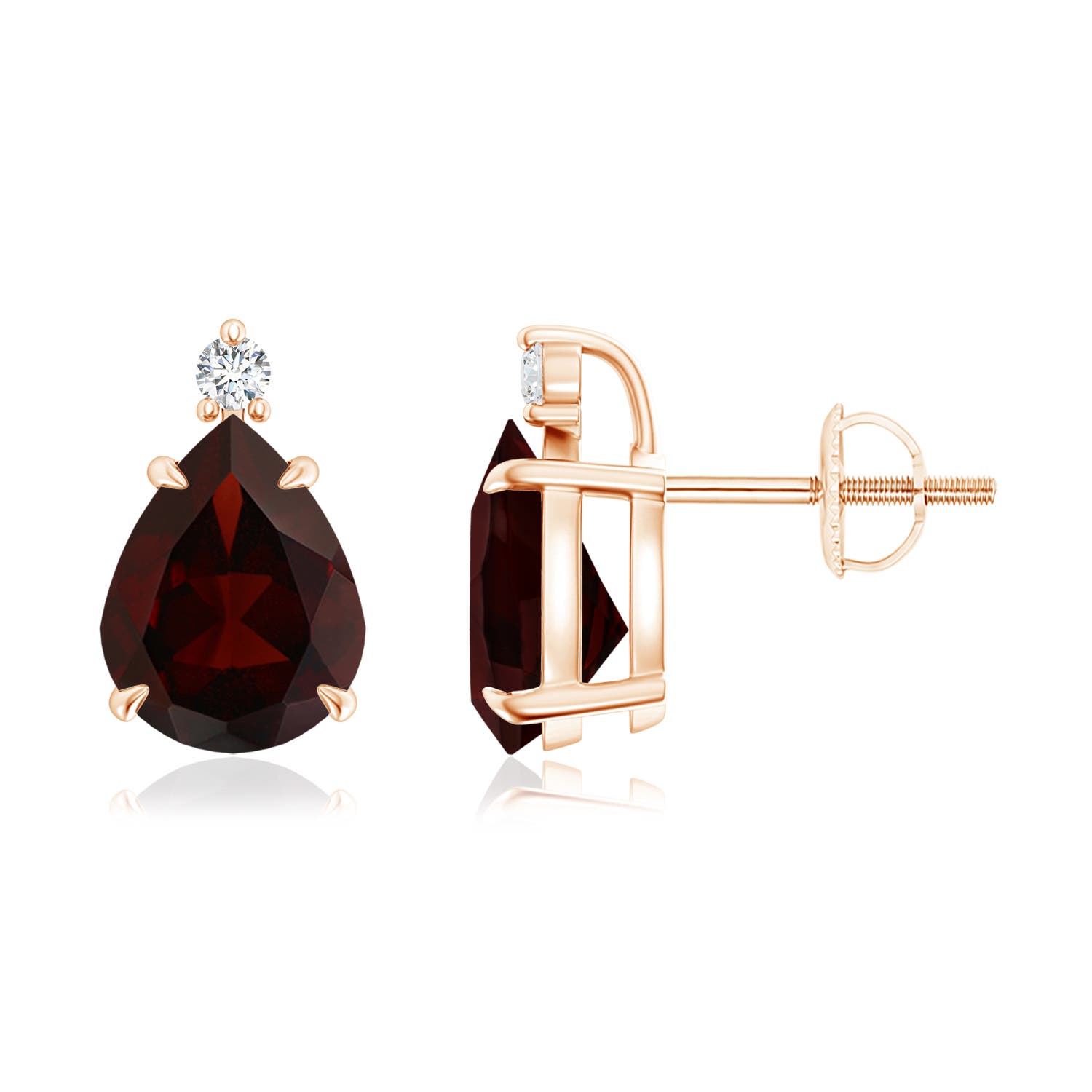 A - Garnet / 3.67 CT / 14 KT Rose Gold