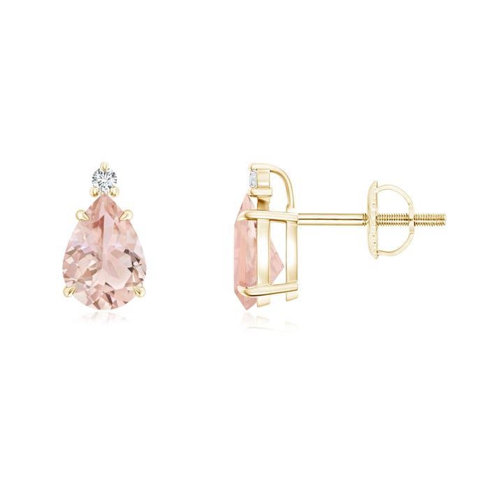 AAA - Morganite / 1.23 CT / 14 KT Yellow Gold