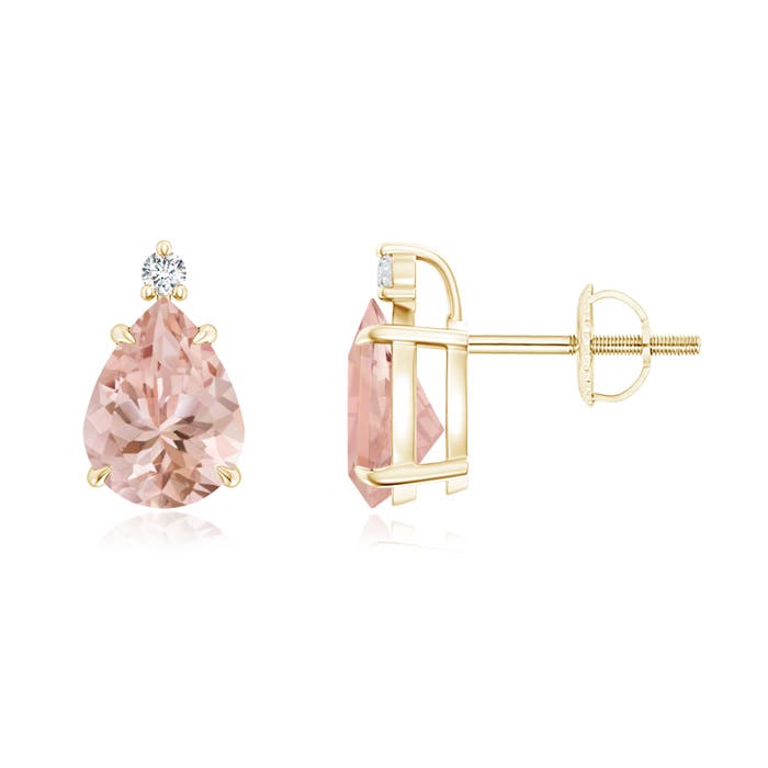 AAAA - Morganite / 1.94 CT / 14 KT Yellow Gold