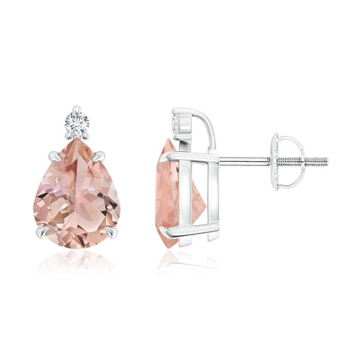 AAA - Morganite / 2.87 CT / 14 KT White Gold