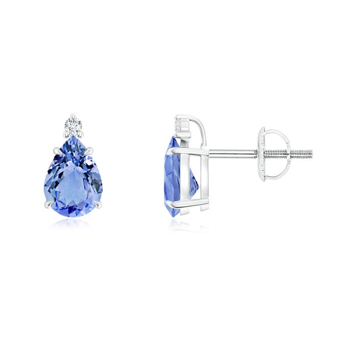 A - Tanzanite / 1.33 CT / 14 KT White Gold