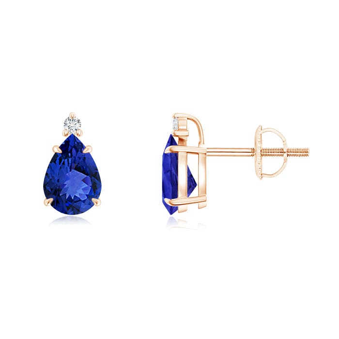 AAA - Tanzanite / 1.33 CT / 14 KT Rose Gold