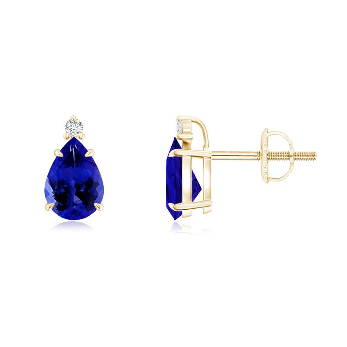 AAAA - Tanzanite / 1.33 CT / 14 KT Yellow Gold