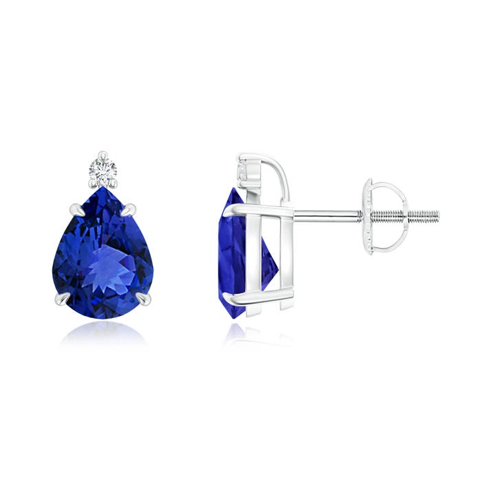 AAA - Tanzanite / 2.24 CT / 14 KT White Gold