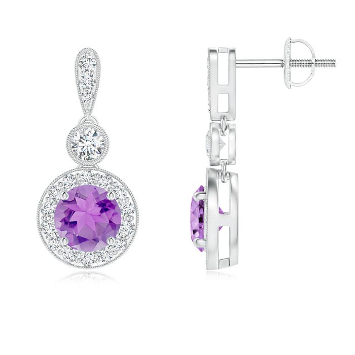 A - Amethyst / 1.25 CT / 14 KT White Gold