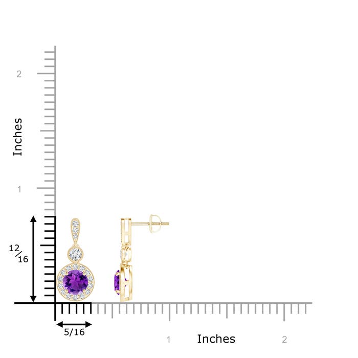 AAA - Amethyst / 1.25 CT / 14 KT Yellow Gold