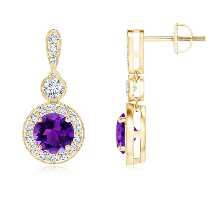 AAAA - Amethyst / 1.25 CT / 14 KT Yellow Gold