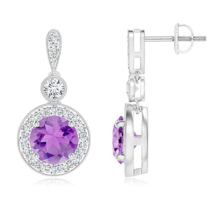 A - Amethyst / 2.04 CT / 14 KT White Gold