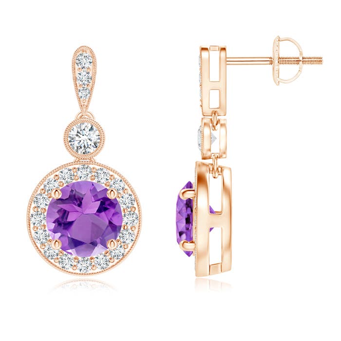 AA - Amethyst / 2.04 CT / 14 KT Rose Gold