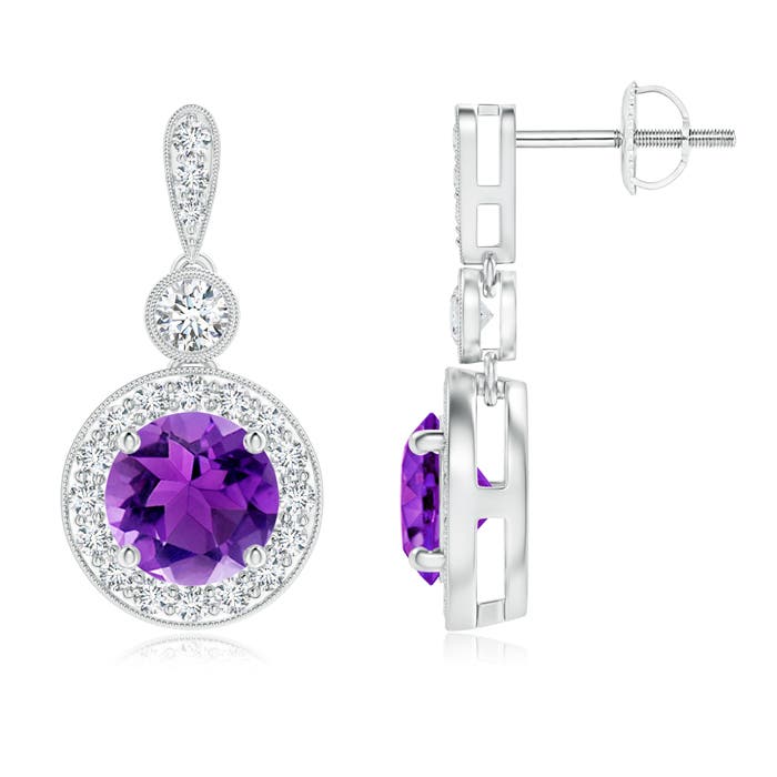 AAA - Amethyst / 2.04 CT / 14 KT White Gold