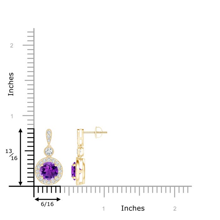 AAA - Amethyst / 2.04 CT / 14 KT Yellow Gold