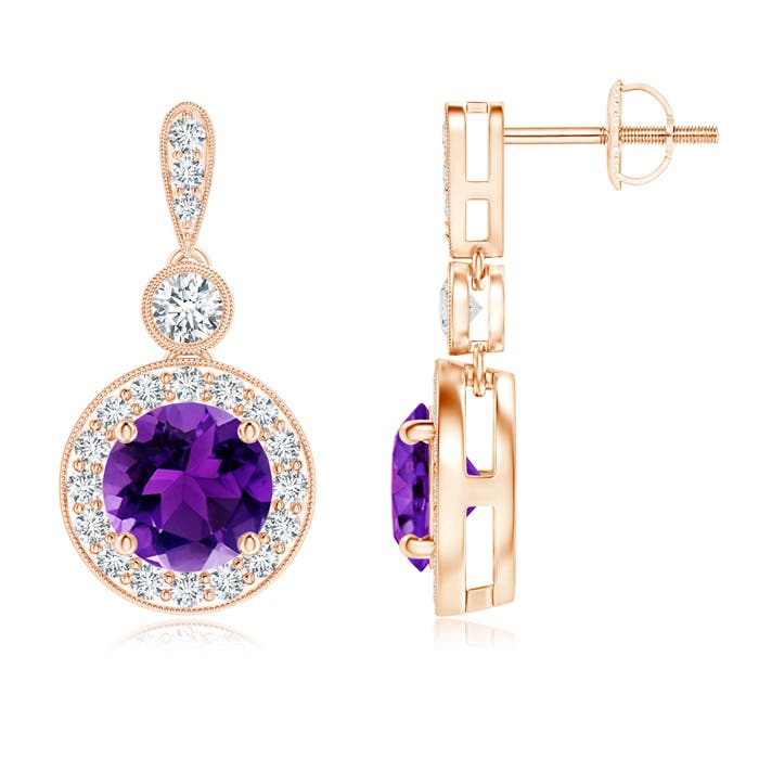 AAAA - Amethyst / 2.04 CT / 14 KT Rose Gold