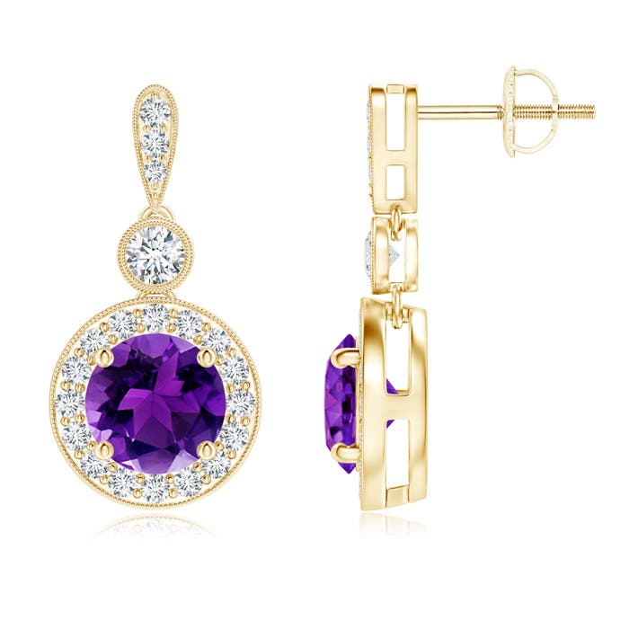 AAAA - Amethyst / 2.04 CT / 14 KT Yellow Gold