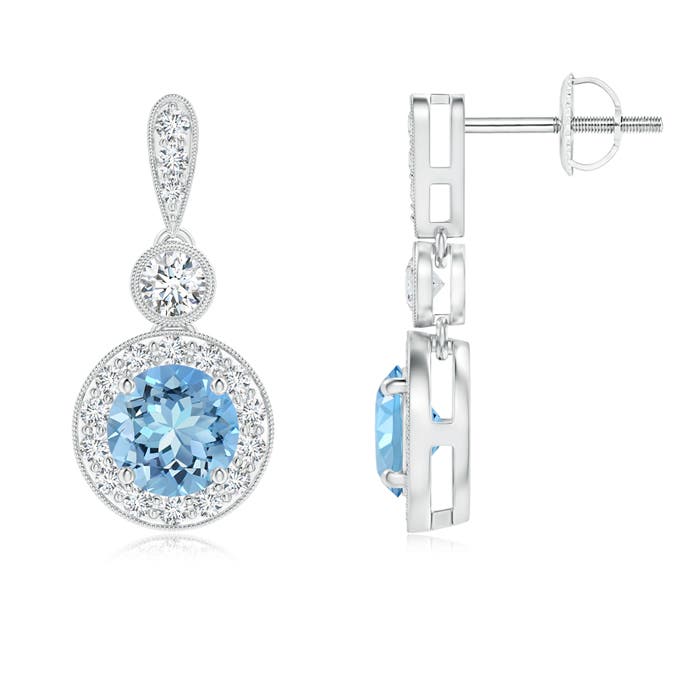 AAAA - Aquamarine / 1.15 CT / 14 KT White Gold