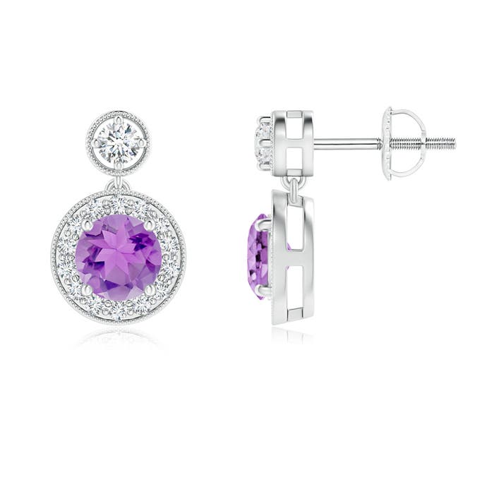 A - Amethyst / 1.21 CT / 14 KT White Gold