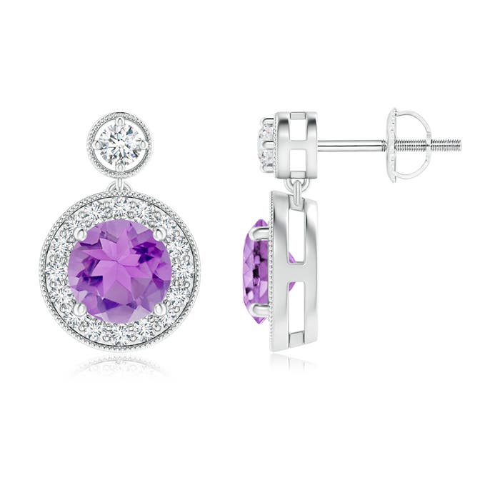 A - Amethyst / 1.99 CT / 14 KT White Gold