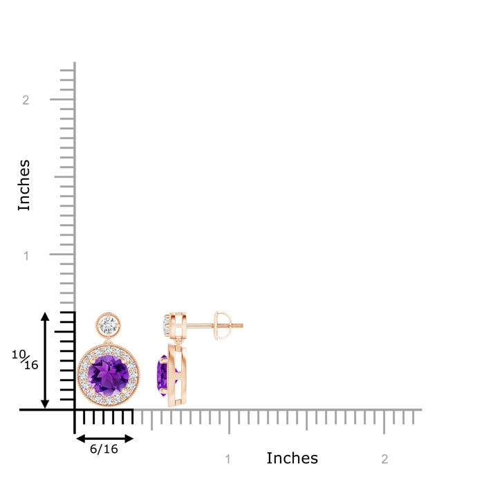 AAA - Amethyst / 1.99 CT / 14 KT Rose Gold