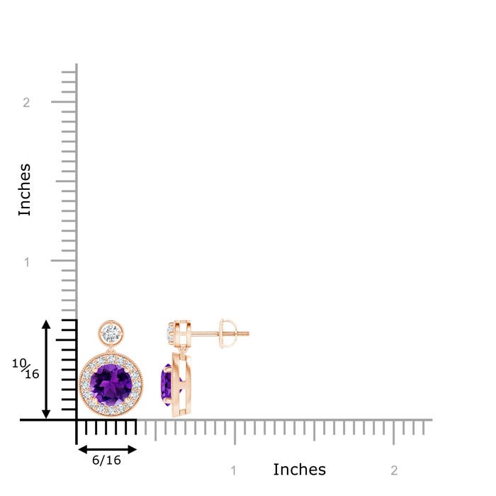 AAAA - Amethyst / 1.99 CT / 14 KT Rose Gold