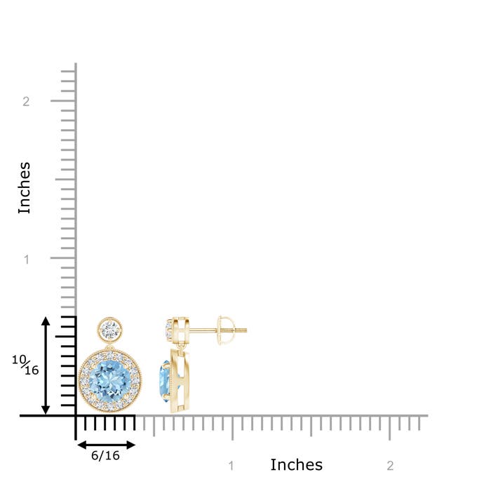 AAAA - Aquamarine / 1.83 CT / 14 KT Yellow Gold