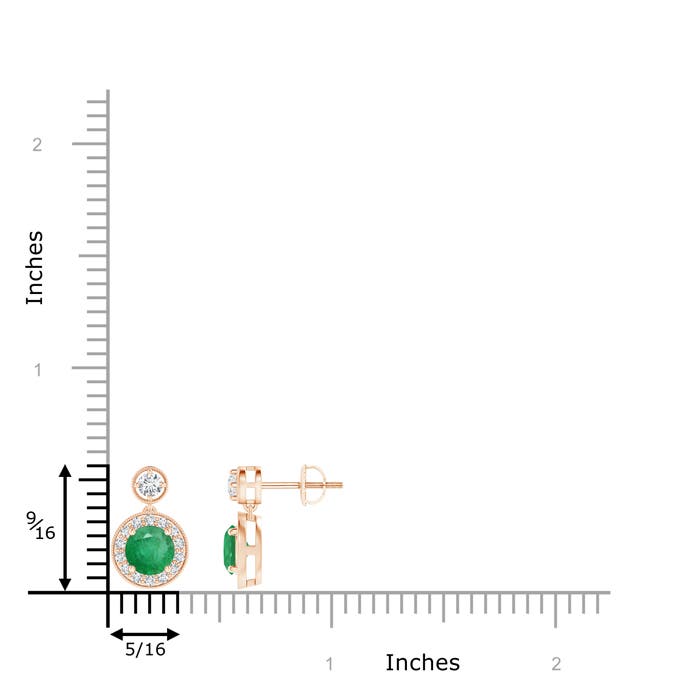 A - Emerald / 1.21 CT / 14 KT Rose Gold