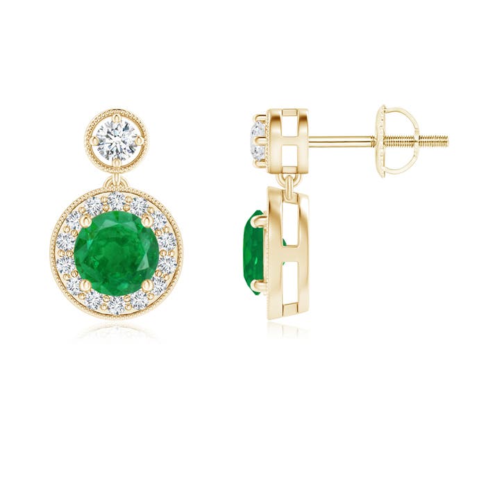 AA - Emerald / 1.21 CT / 14 KT Yellow Gold