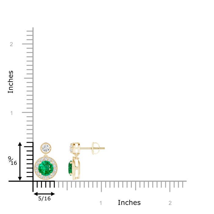 AAA - Emerald / 1.21 CT / 14 KT Yellow Gold