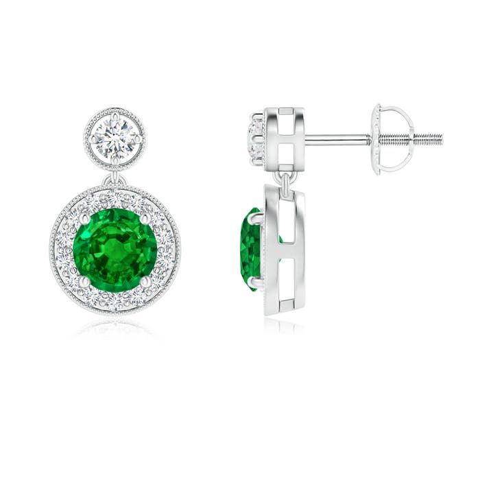 AAAA - Emerald / 1.21 CT / 14 KT White Gold