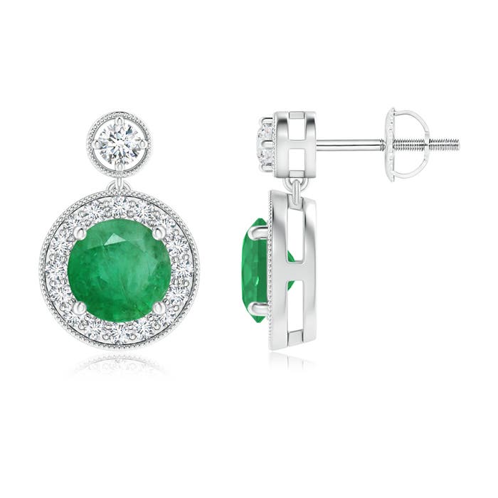 A - Emerald / 1.89 CT / 14 KT White Gold