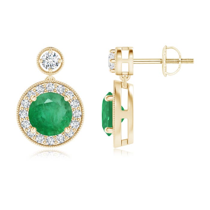 A - Emerald / 1.89 CT / 14 KT Yellow Gold