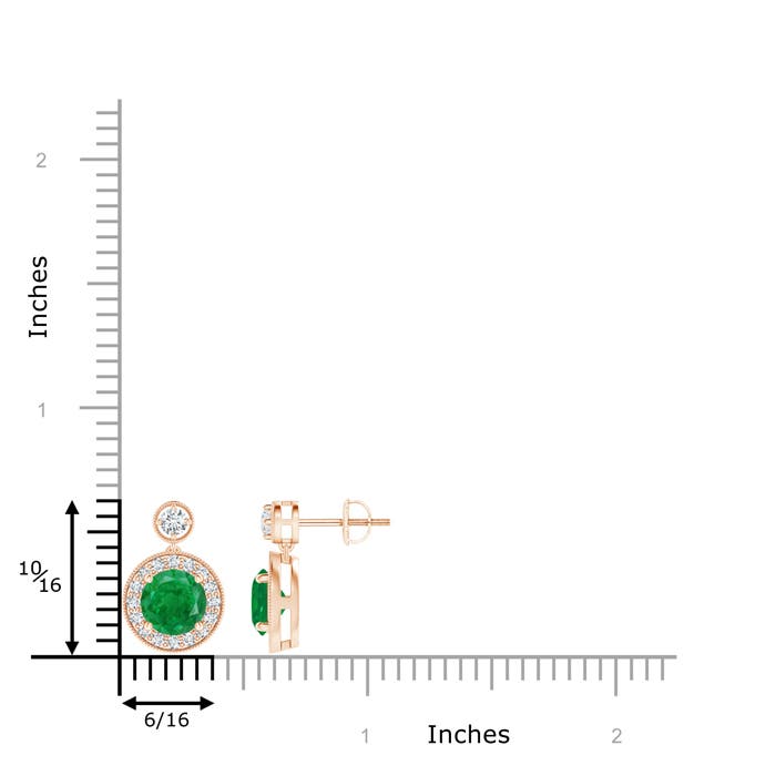 AA - Emerald / 1.89 CT / 14 KT Rose Gold