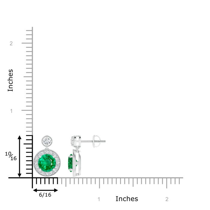 AAA - Emerald / 1.89 CT / 14 KT White Gold